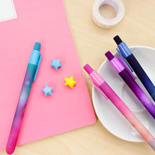 Load image into Gallery viewer, 6 pcs/Lot Beautiful starry sky gel pen Star dream and explore black ink pens Stationery Office accessories School supplies F585
