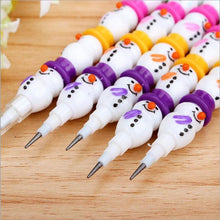 Load image into Gallery viewer, 1PCS/Lot Stationery Cute Snowman Pencils Cartoon Gift Pencil With 5 Segments Assembled School And Office Supplies
