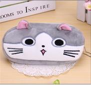 Load image into Gallery viewer, 1 PCS Cute Cartoon Plush Pencil Case Kawaii Large Size School Kids Pencil Box Animals Stationery Fashion Makeup Bag for Women
