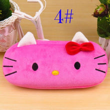 Load image into Gallery viewer, 1 PCS Cute Cartoon Plush Pencil Case Kawaii Large Size School Kids Pencil Box Animals Stationery Fashion Makeup Bag for Women
