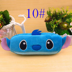 1 PCS Cute Cartoon Plush Pencil Case Kawaii Large Size School Kids Pencil Box Animals Stationery Fashion Makeup Bag for Women