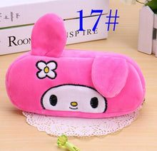 Load image into Gallery viewer, 1 PCS Cute Cartoon Plush Pencil Case Kawaii Large Size School Kids Pencil Box Animals Stationery Fashion Makeup Bag for Women
