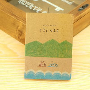 12.5*9cm Stationery Vintage Pastel Drawing Pastels Pockets Notepad Lovely Notebook 8 Styles Pocket Book