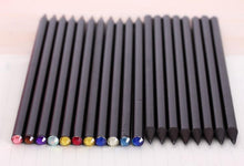 Load image into Gallery viewer, (12Pcs/Set) Pencil Hb Diamond Color Pencil Stationery Items Drawing Supplies Cute Pencils For School Basswood Office School Cute
