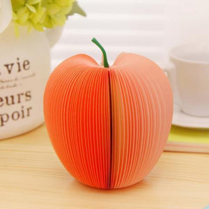 (1Pcs/Sell) Simulated Apple Fruits Memo Notebooks Notepads Christmas Gifts Diary for Drawing Painting Office School Stationery