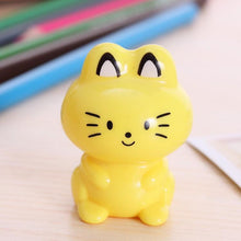 Load image into Gallery viewer, Student Cute Kawaii Cartoon Cat Plastic School Pencil Sharpener For Kids Stationery Gift 6302
