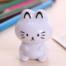 Load image into Gallery viewer, Student Cute Kawaii Cartoon Cat Plastic School Pencil Sharpener For Kids Stationery Gift 6302
