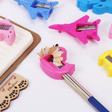 Load image into Gallery viewer, 8PCS Cute Animal Pencil Sharpener Cartoon Stationery Cat and Duck Plastic Pencil Sharpeners for Kids Student School Gift
