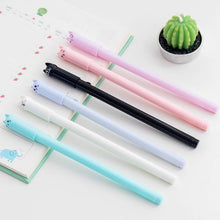 Load image into Gallery viewer, 1pc Creative Stationery Student Pen Cute Cat Gel Pen 0.5mm Full Needle Black Ink Pen School Supplies Office Supplies
