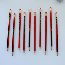 Load image into Gallery viewer, 10 pcs / lot Red wooden pencils HB pencil with eraser head  Mirui Stationery
