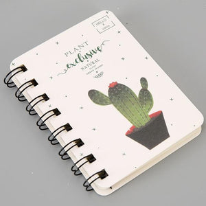 Newest Kawaii Cute Cactus Daily Office Supplies Week Planner Spiral Notebooks Day plan Diary Notepads Meno pad School Stationery