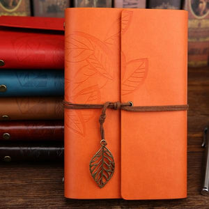 Vintage Travelers Notebook Diary Notepad PU Leather Spiral Literature Note Book Paper Journal Planners School Stationery Gift