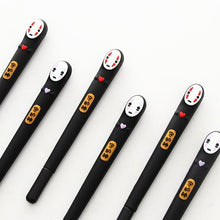 Load image into Gallery viewer, Japan Spirited Away Cute No Face man gel pen Cartoon black 0.5mm pen gift kawaii stationery Office supplies material school
