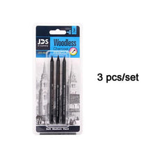 Load image into Gallery viewer, 3/6 Pcs Professional Pure Carbon Sketch Pens Hard/Medium/Soft Woodless Charcoal Pencil Set Drawing Tool Painting Supplies
