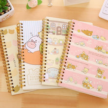 Load image into Gallery viewer, Kawaii Spiral Coil Notebook/Diary Agenda/Pocket book/Office School Supplies From Japan Cartoon Rilakkuma &amp; Sumikkogurashi
