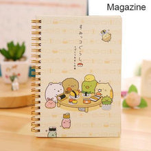 Load image into Gallery viewer, Kawaii Spiral Coil Notebook/Diary Agenda/Pocket book/Office School Supplies From Japan Cartoon Rilakkuma &amp; Sumikkogurashi
