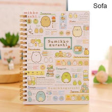 Load image into Gallery viewer, Kawaii Spiral Coil Notebook/Diary Agenda/Pocket book/Office School Supplies From Japan Cartoon Rilakkuma &amp; Sumikkogurashi
