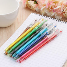 Load image into Gallery viewer, 12Pcs/Set New Cute Candy Color Ballpoint Diamond Gel Pen Creative Gift School Creative Stationery Supplies Colored Pens
