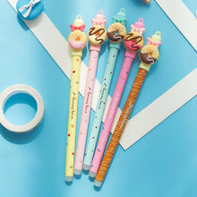 Load image into Gallery viewer, 4Pcs/lot Kawaii Donuts Erasable Pen Cartoon Doll Rubbing Gel Pens 0.5mm Blue Ink Material Escolar School &amp; Office Supplies
