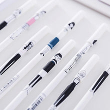 Load image into Gallery viewer, white Cartoon character gel pen creative 0.38mm Black ink stationary pens kawaii cute korea japanese kawai office school 1Z807
