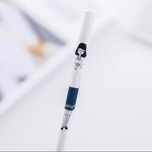 Load image into Gallery viewer, white Cartoon character gel pen creative 0.38mm Black ink stationary pens kawaii cute korea japanese kawai office school 1Z807
