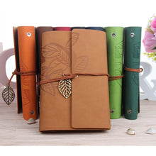 Load image into Gallery viewer, 145*105MM Classic Retro Notebook Leather Blank Diary Note Book Journal Sketchbook 8 Colors
