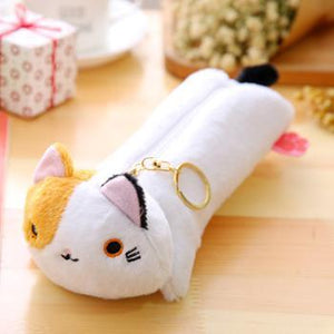 Cat school pencil case Plush estojo escolar cute kalem kutusu estuche escolar pencil cases trousse scolaire stylo papelaria