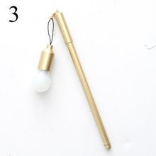 Load image into Gallery viewer, Cute Multifunctional 0.38 Light Pen Bulb Dust Plug Gel Pen Creative Plastic Neutral Pen Korean Stationery For Gift Novelty Item
