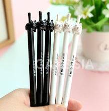 Load image into Gallery viewer, 1PC/lot Kawaii cat Gel pen Cute cats click type 0.5mm black ink pens zakka Stationery Canetas escolar school supplies(ss-a962)
