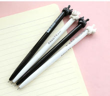 Load image into Gallery viewer, 1PC/lot Kawaii cat Gel pen Cute cats click type 0.5mm black ink pens zakka Stationery Canetas escolar school supplies(ss-a962)
