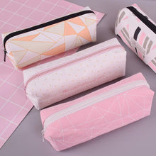 Load image into Gallery viewer, Canvas square student pencil case school pencil cases for girl stationery canvas pencil bag estojo escolar school supplies
