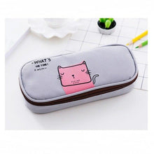 Load image into Gallery viewer, New School Supplies Student Pencil Box Canvas Stationery Box High-capacity Multi-functional Pen Bag Flip-top Animal Pencil Case
