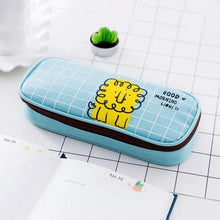 Load image into Gallery viewer, New School Supplies Student Pencil Box Canvas Stationery Box High-capacity Multi-functional Pen Bag Flip-top Animal Pencil Case
