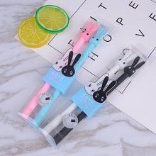 Load image into Gallery viewer, 2pcs/set 0.38mm Kawaii Rabbit Erasable Pen Blue / Black Magic Gel Pen School Office Writing Supplies Student Stationery
