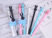 Load image into Gallery viewer, 2pcs/set 0.38mm Kawaii Rabbit Erasable Pen Blue / Black Magic Gel Pen School Office Writing Supplies Student Stationery
