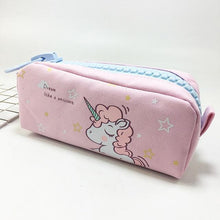 Load image into Gallery viewer, Big Zipper Unicorn Pencil Case Big capacity Canvas School Pencil Bag Storage bag pen Pouch School Supplies Stationery Estuches
