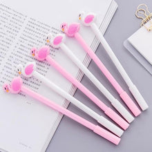 Load image into Gallery viewer, 1pcs Creative Flamingo Neutral Pen 0.5mm Black Gel Pen Writing Tool For Students Kids School Supplies Stationery Wholesale Gifts
