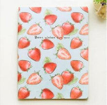 Load image into Gallery viewer, 1X Kawaii Cute Fruit Portable 48K Soft Notebook Stationery Diary Sketchbook School Planner Student Gift
