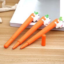 Load image into Gallery viewer, Korean Stationery Creative Carrot Rabbit Gel Pens Kawaii Pen 0.5mm Gel Ink Pen
