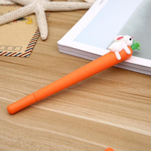 Load image into Gallery viewer, Korean Stationery Creative Carrot Rabbit Gel Pens Kawaii Pen 0.5mm Gel Ink Pen
