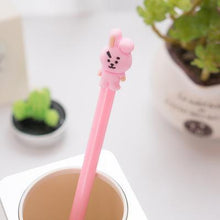 Load image into Gallery viewer, 8 Style BT21 BTS Bangtang Boys Marker Pencil Shooky Tata Chimmy Rj Cooky Painting Tool Kawaii Stationery Gel Pens for School
