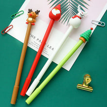 Load image into Gallery viewer, 2pcs Kawaii Writing Pens Christmas Santa Claus black gel ink pens Pens for writing Cute stationery office school supplies 0.5
