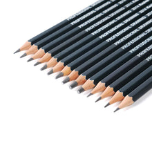 Load image into Gallery viewer, Best Quality 14pcs/set 12B 10B 8B 7B 6B 5B 4B 3B 2B B HB 2H 4H 6H Graphite Sketching Pencils Professional Pencil Set for Drawing
