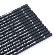 Load image into Gallery viewer, Best Quality 14pcs/set 12B 10B 8B 7B 6B 5B 4B 3B 2B B HB 2H 4H 6H Graphite Sketching Pencils Professional Pencil Set for Drawing
