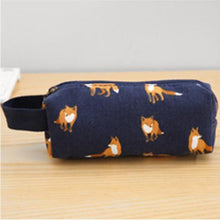 Load image into Gallery viewer, Novelty Raccoon Alpaca Fox Canvas Pencil Case Stationery Kids School Pencil Cases Boys Girls Pencil Bag for School Supplies
