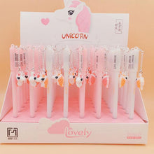 Load image into Gallery viewer, 1pc Unicorn Gel Pens Kawaii Multi Shape Silica Gel &amp;Plastic Unicorn Pens For Kids Girls Gifts School Writing Supplies Stationery
