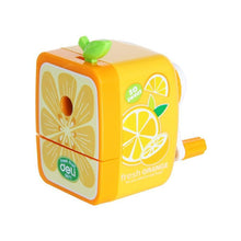 Load image into Gallery viewer, Deli Stationery Fruit series Manual Pencil Sharpener Bright color Hand Crank Mechanical Accessory Desktop Stationery Office&amp; Sch
