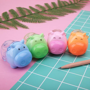 Mini Cute Cartoon Pig Pencil Sharpener School Student Stationery Kids Gift Hot