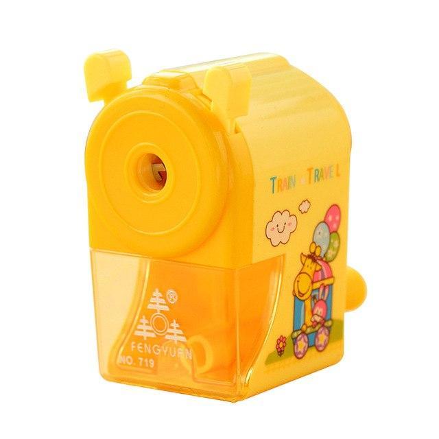 New Manual Pencil Sharpener Mechanical Hand Crank Kids Desktop Cute School Supplies Anti-slip handle simple safe