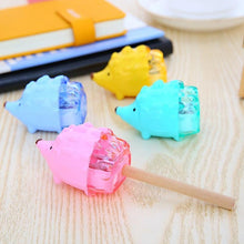 Load image into Gallery viewer, 1pcs Color Random Kawaii Hedgehog Design Double Orifice Mini Pencil Sharpener Children Cartoon Pencil Sharpener
